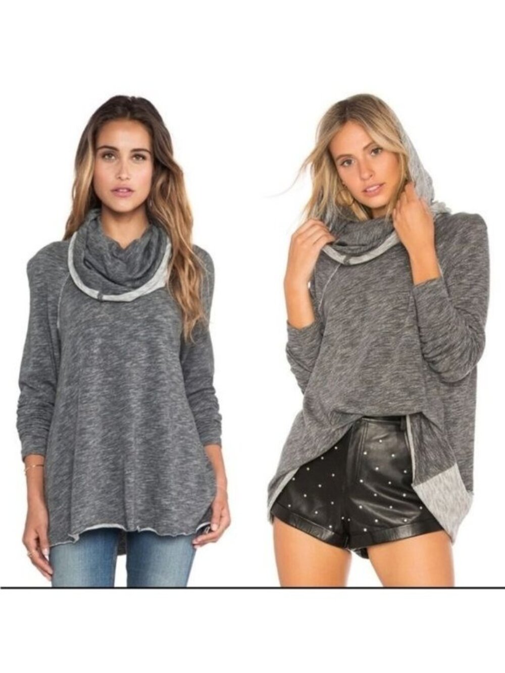 Free People Beach Cocoon Cowl Neck Sweater Sweatshirt One Size Fits Most